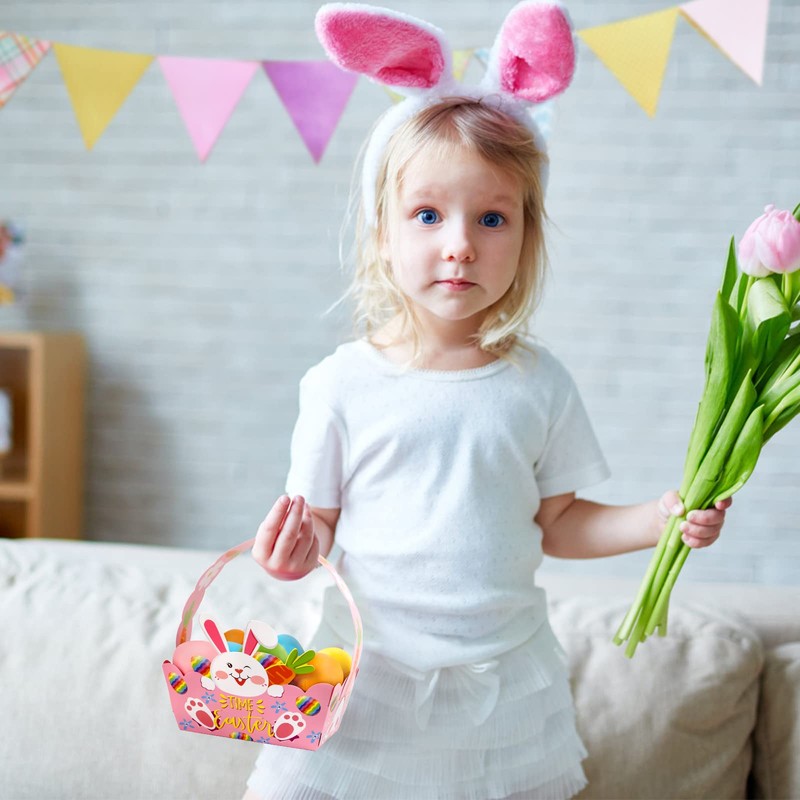 LIHAO Pack of 12 Easter Baskets Craft Idea Easter Nests