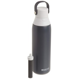 Brita Stainless Steel Water Filter Bottle, 20 Ounce, Carbon, 1 Count