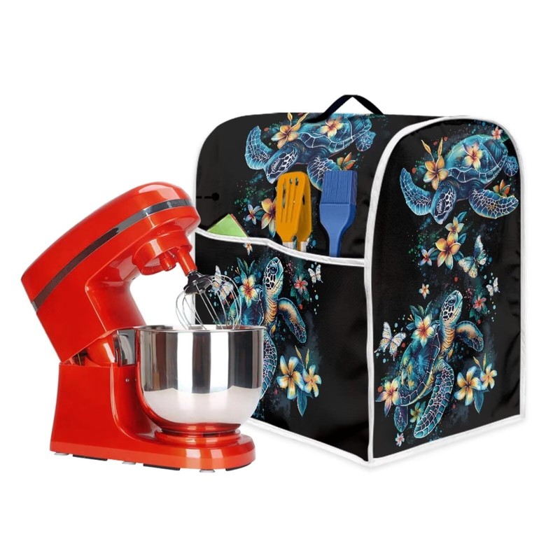 JOAIFO Turtle Stand Mixer Cover Black Kitchen Aid Mixer Protective
