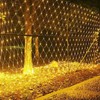 AKISOT Solar Illumination Net Light LED Outdoor Net Light Solar