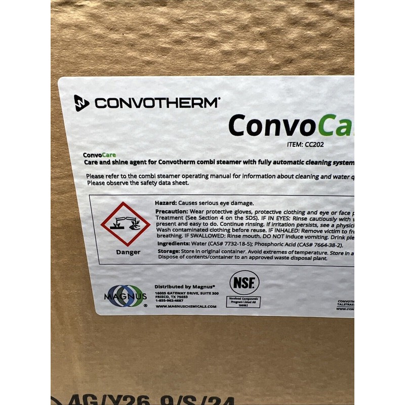 ConvoTherm ConvoCare Solution Rinse Agent CC202 (2x Bottles - 5