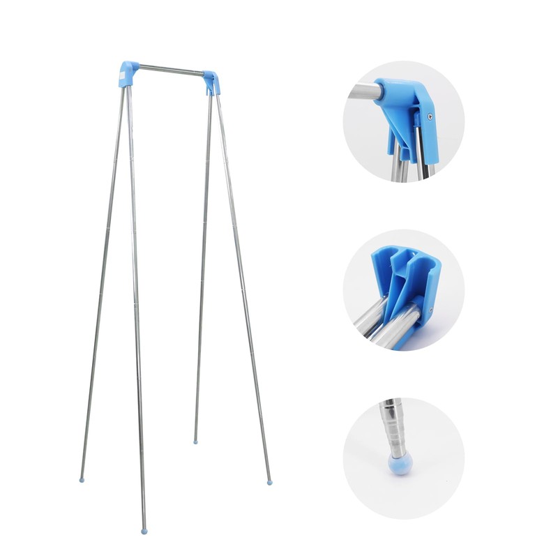 Yuhtech Extendable Clothes Rail Portable Clothes Rack Foldable Small Adjustable