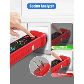 FROGBRO 2-in-1 Voltage Tester & Outlet Tester – Electrician Tools, Circuit Breaker Finder Set, Circuit Tracer, and Breaker Finder Tool for Accurate Detection & Troubleshooting（No Batteries Included）