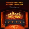 R.W.FLAME Electric Fireplace Log Set Heater 21IN, Remote Control, Flame