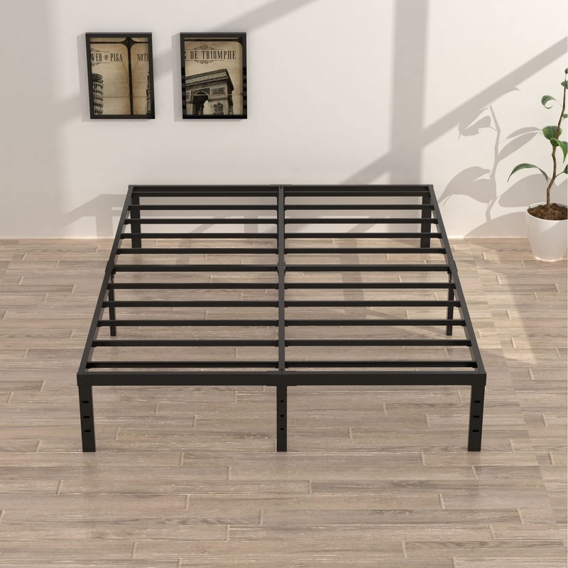 Upcanso California King Metal Bed Frame, 14 Inch Heavy Duty