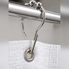 Roller Ball Shower Curtain Hooks for Bathroom – 12-Piece Hanging