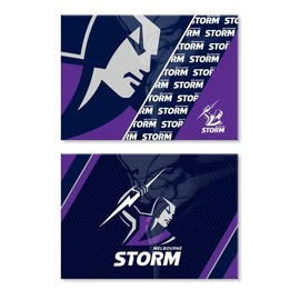 Melbourne Storm NRL Rugby League Set of 2 Magnets 78 x 54mm