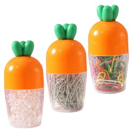 jojofuny 1 Set Creative Carrot Paper Clips Multi Use Clips for Office Decorative Paperclips for Files Photos Notes Includes
