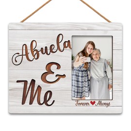 HIWX Abuela & Me Picture Frame, Abuela Gifts, Grandma Grandchildren Gifts Picture Photo Frames, Gifts For Abuela Grandma, Abuelita Grandparent Mothers Day Birthday Christmas Picture Photo Frame 4x6