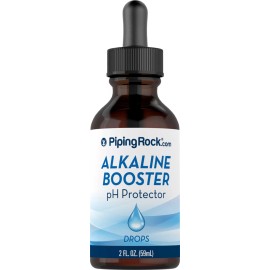 Piping Rock Alkaline Booster pH Protector Drops, 2 fl oz (59 mL) Dropper Bottle