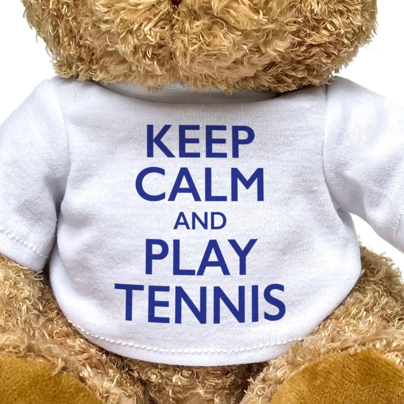Big Red Egg KEEP CALM AND PLAY TENNIS - Teddy