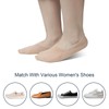 SIXDAYSOX 4 Pairs Nude Womens Socks Low Cut Cotton No