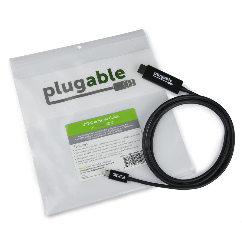 Plugable USBC-HDMI-CABLE A/V Cable
