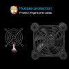 upHere PC Fan,80mm Silent USB Fan with 3 Adjustable Wind