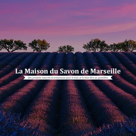 La maison du Savon OB-PVP-8-3 Shea Butter, Soap, For Body, Solid, Lavender, Made in France, Lavender Scent, 4.1 oz (115 g)
