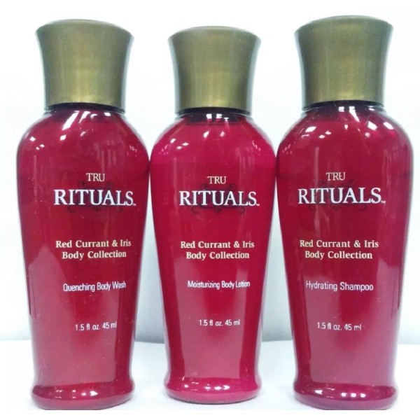 TRU RITUALS RED CURRANT & IRIS TRAVEL SIZE SHAMPOO, BODY