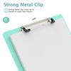 Legal Size Clipboard, Teal 8.5 x 14 Clip Boards for