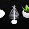 Toddmomy 8pcs Tabletop Mini LED Fiber Optic Christmas Tree With