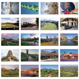 xtvinvm US City Scottsdale Arizona Travel Postcards from Around the World Vintage Postcard Pack for Mailing Business Christmas Holiday Birthday Postcards with Mailing Side Set of 20