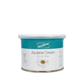 Depileve Strip Wax for Hair Removal - Rosin Wax - Azulene Cream - Gentle and Calming Formula for Sensitive Skin of Underarms, Upper Lip, Bikini Line, and Sensitive Areas - 14 oz.