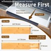Utoplike Bamboo Drawer Dividers Large, 4'' High Adjustable Kitchen Drawer