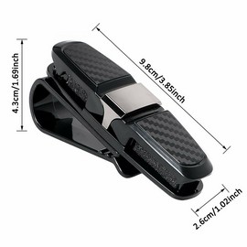 Syian_official_store 2PCS Car Auto Sun Visor Clip Holder For Glasses Sunglasses Eyeglass Ticket Card