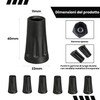Esshogo Pack of 6 Rubber Buffer Trekking Poles, Pole Tip,