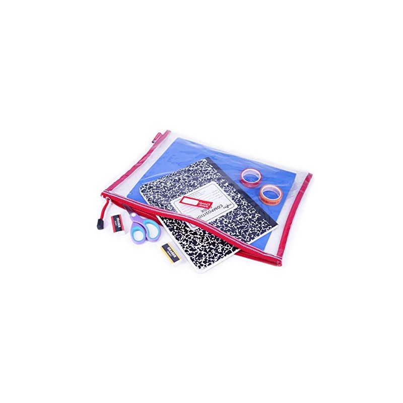 Rough Enough - Carpeta de plástico transparente para documentos, bolsa