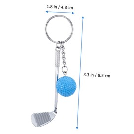 Mipcase 12Pcs Golf Ball Keychain Lightweight Sports Themed Key Hanging Ornaments for Bag Pendants and Golf Accessories Unique Golfs Balls Pendants for Team Events