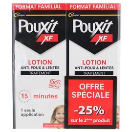 Pouxit XF Anti-Lice and Nits Lotion Set of 2 x 200 ml Special Offer