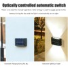 2 Pcs Solar Wall Lights Up and Down Solar Lamps