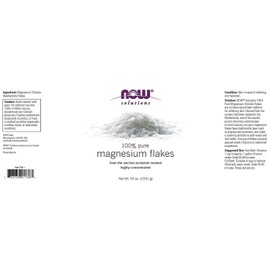 NOW Solutions - Magnesium Flakes, 100% Pure, 54 oz (1531 g) by NOW