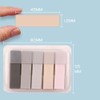 100 Pcs Grey Sticky Index Tabs,Notes Flags Writable and Repositionable