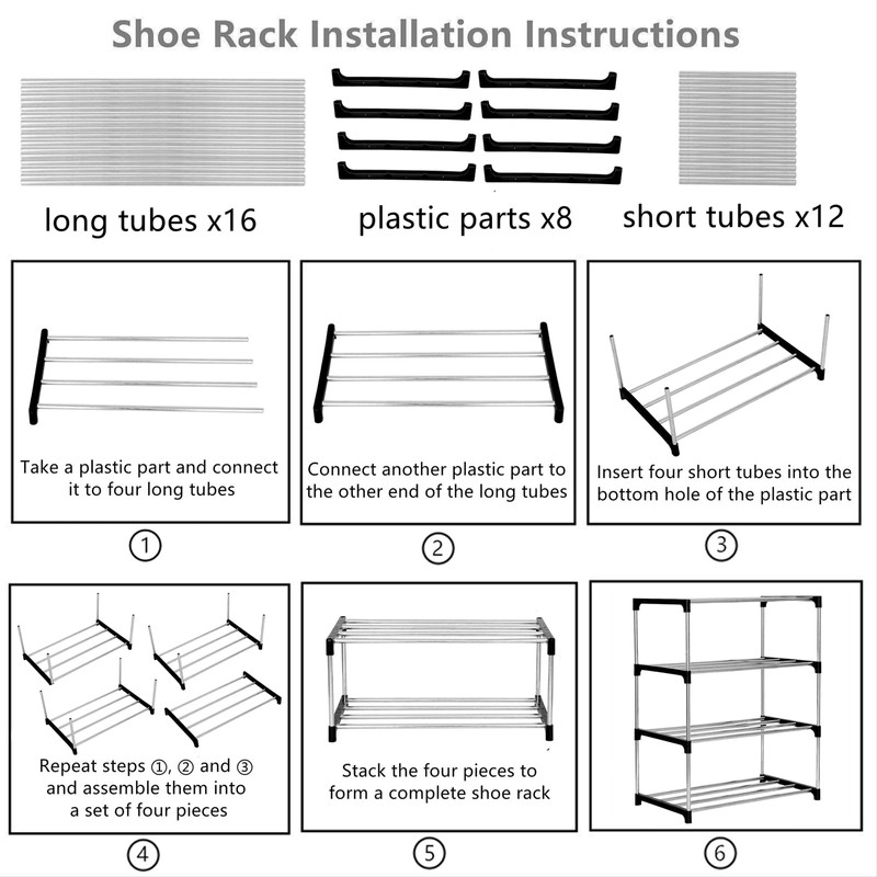 Jucaifu Jucaifu Stackable Small Shoe Rack, Entryway, Hallway and Closet