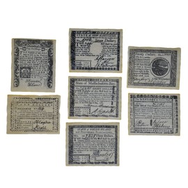 Colonial Revolutionary Money Set B