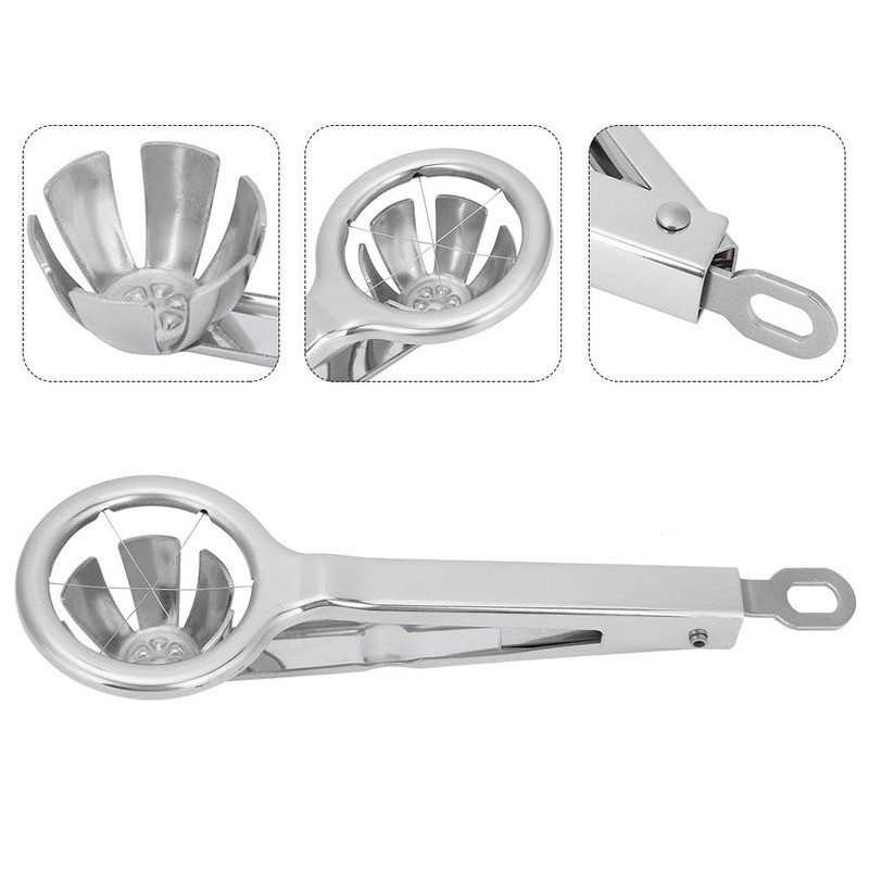 Stainless Steel Egg with Handle Cutter Egg Cutter Cutting Pliers