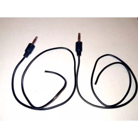 Unbranded/Generic 2pcs 1.5ft 18inch 1/8" 3.5mm Stereo Audio Headphone Cable Cord Male to cut wire