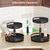 Lazy Susan Organizer Spice Rack - 2 Tier Height Adjustable