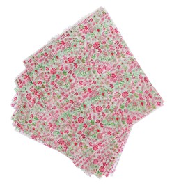 ZZJ 150pcs Flower Patterned Wax Food Paper Liners for Picnic, Greaseproof, Waterproof, Hamburger Wrapping Tissue