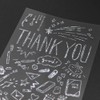 Midori 82650006 Sticker Decal Foil Thank You School Pattern
