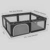 ANGELBLISS Baby Playpen with Gate Indoor & Outdoor Kids Activity