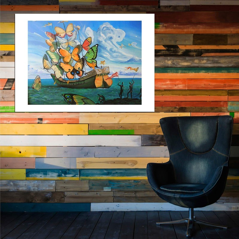 Spiffing Prints Salvador Dali - Butterfly Sails - Small -