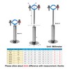 Kodilin 4PCS Upgraded Wall Mount Ceiling Mount Pipe Supports, 304