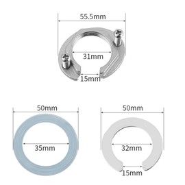 GIUSOBG Stainless Steel Faucet Fixing Nut Set, Prevent Loose Faucets for Kitchen and Bathroom Faucets, 31mm Single Hole Nut Connector