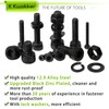 K Kwokker 2410Pcs M2 M3 M4 M5 Nuts and Bolts