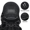 Sdfvsdg Pirate Captain Wigs Long Black Wavy Curly Pirate Costume