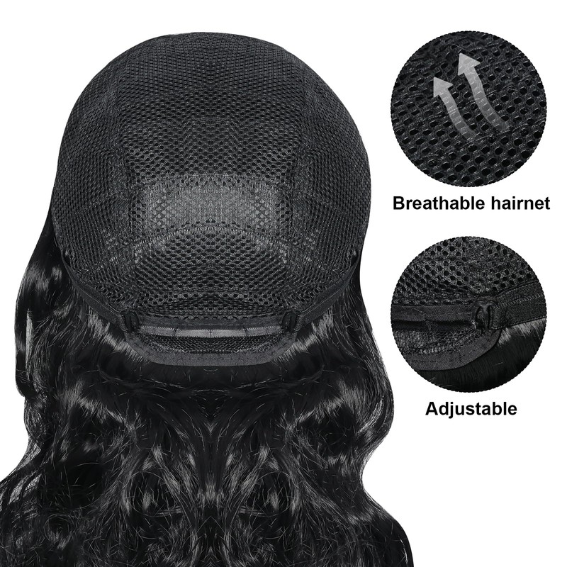 Sdfvsdg Pirate Captain Wigs Long Black Wavy Curly Pirate Costume