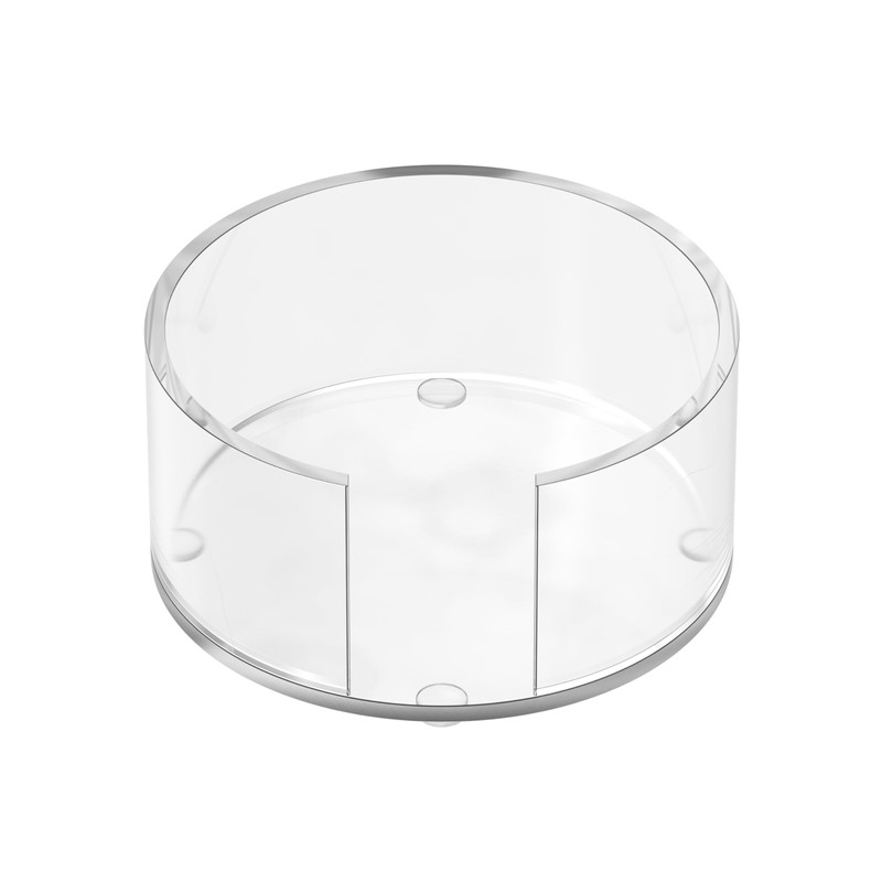 GRAHAM DESIGN Scalloped Acrylic Drink Coaster Set 4‑Pack with Circular