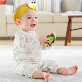 KU Pack of 4 Baby Headbands, Beautiful Hair Bands, Baby Girls Baby Headbands, Turban Hat, Baby Soft Elastic Hair Bands, Baby Newborn Girls Toddler Headbands for 0-6 Months