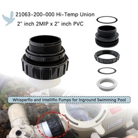 4 Pack 2 Inch Hi Temp Unions, 2" MIP x 2" PVC Union, Compatible with Pentair Whisperflo and Intelliflo 21063-200-000 Swimming Pool and Spa Pumps High Temp Unions for Pool Pump